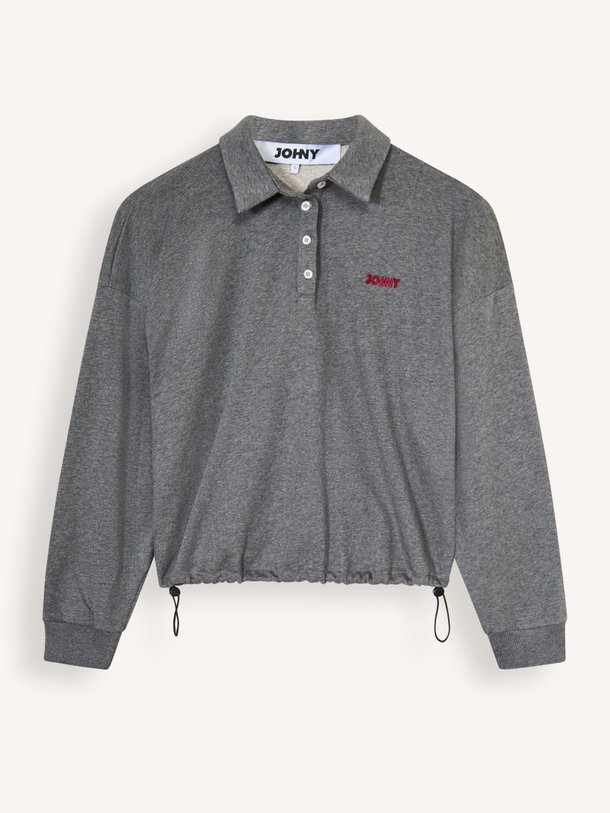 MELLIE Mellie, katoenen gemêleerde polo sweater