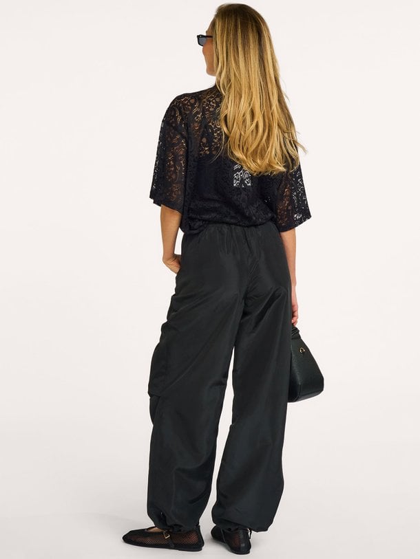 Summer Lace Loose Tee Geweven kanten top