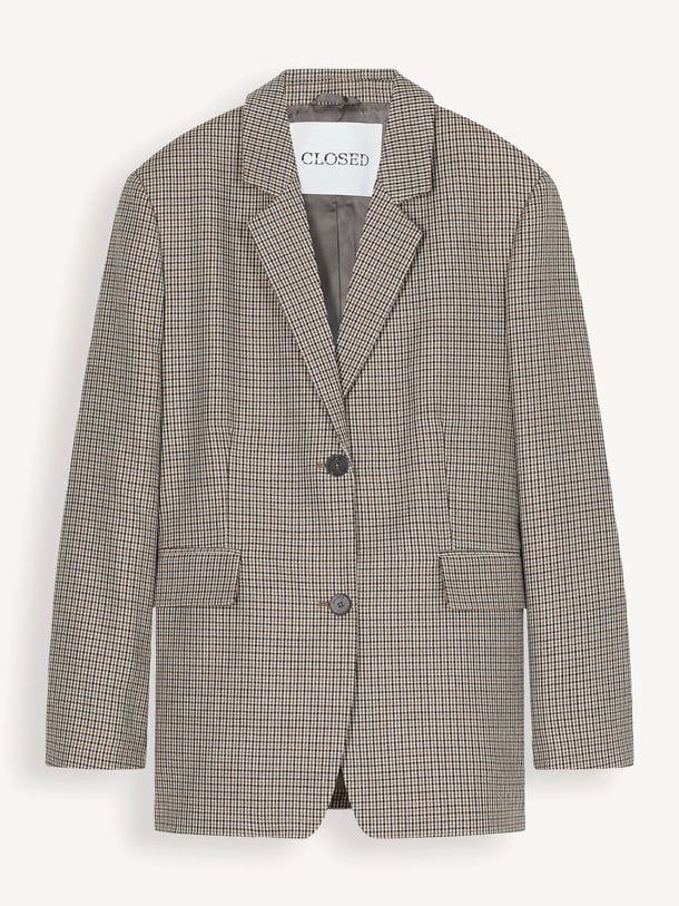 LOLA Lola, wolmix geruite blazer
