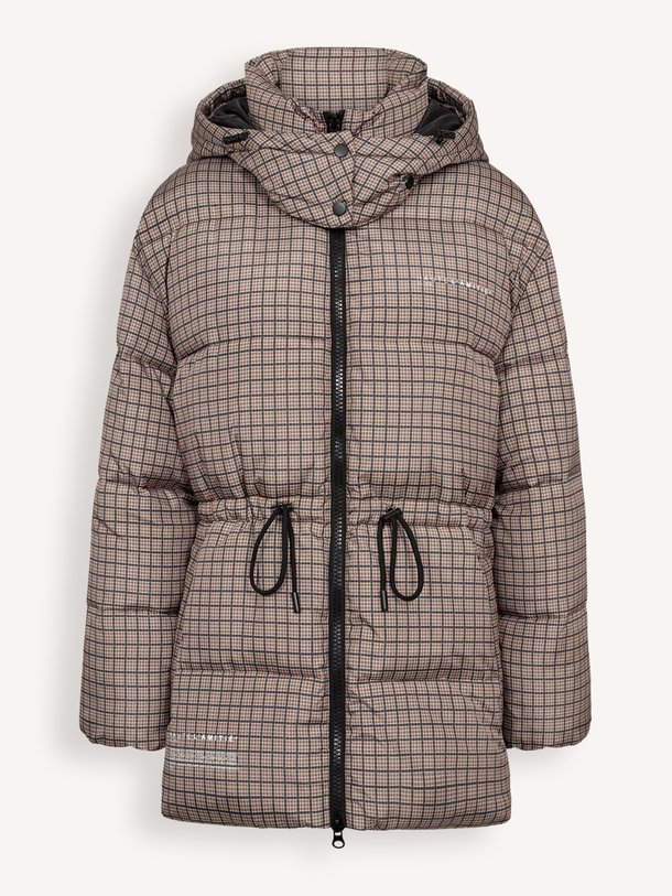 Climb Check Puffer Jacket Gewatteerde geruite jas