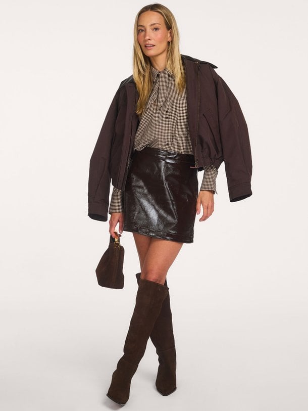 Abby, leatherlook rok