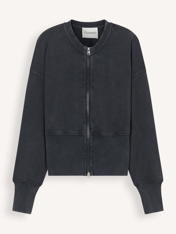 ZIPPED CARDIGAN Organic cotton vest