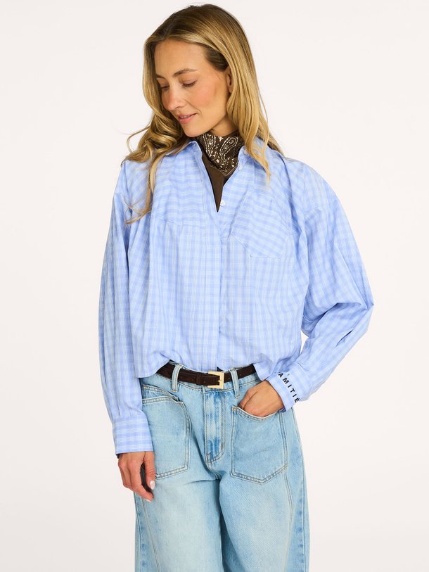 Sophie Check Shirt Sophie, katoenen geruite blouse