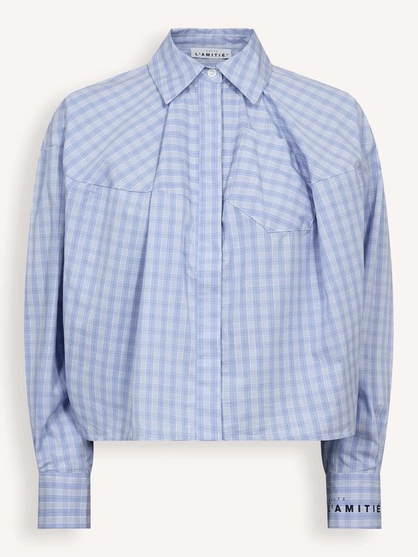 Sophie Check Shirt Sophie, katoenen geruite blouse