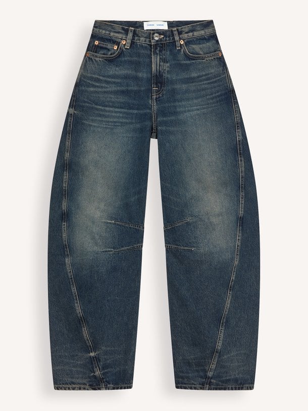 Saharpo, high waist barrel fit jeans