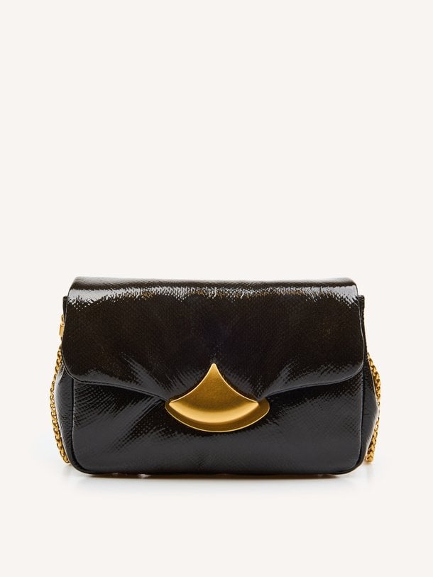 Diviluz Puffy, lederen gewatteerde crossbody tas