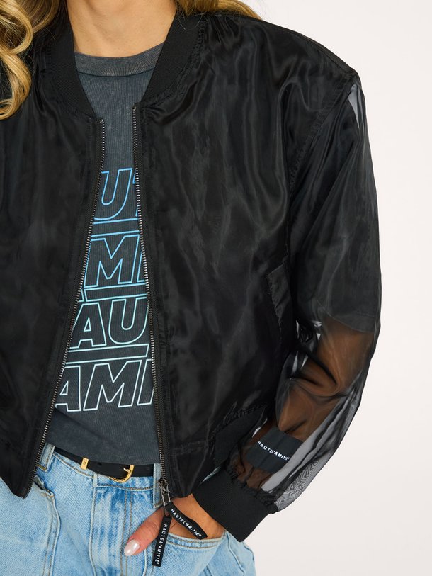 Organza Bomber Geweven bomber jack