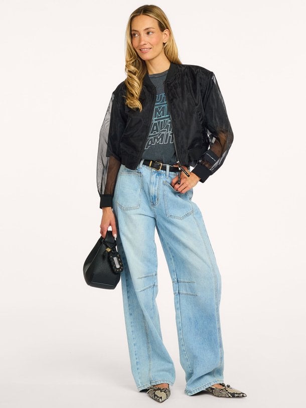 Organza Bomber Geweven bomber jack