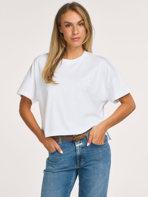Organic cotton T-shirt met logo