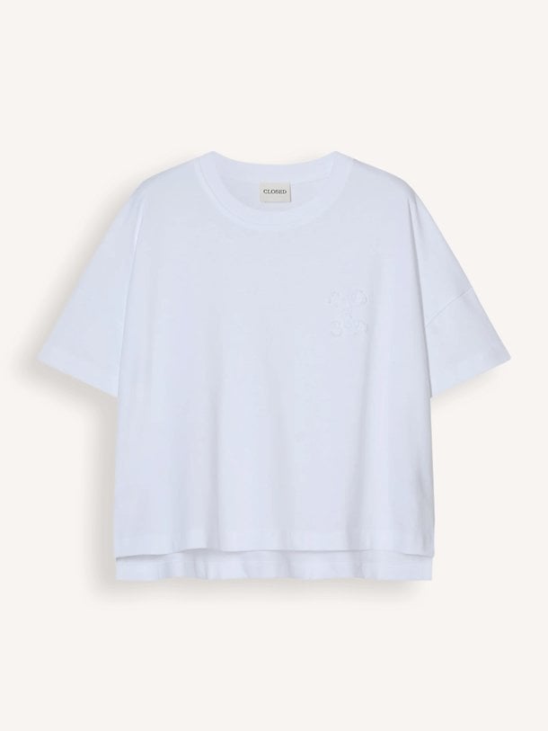 Organic cotton T-shirt met logo