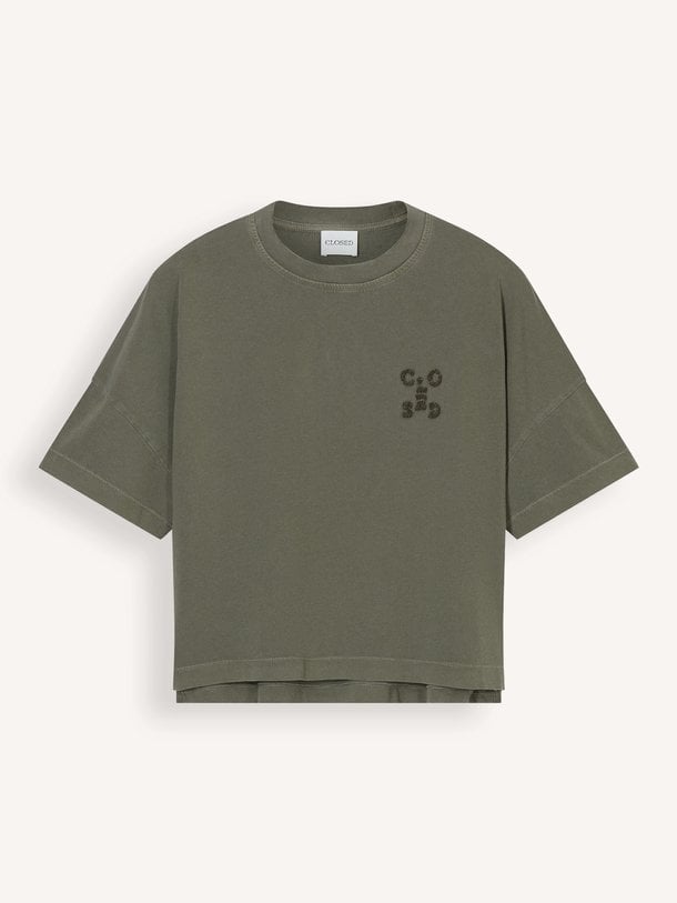 Organic cotton T-shirt met logo