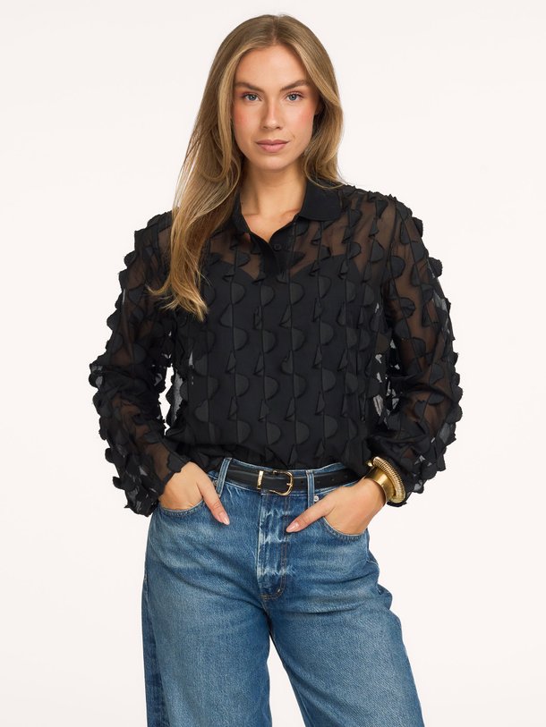 SADOVERY LS POLO 16183 Sadovery, geweven top