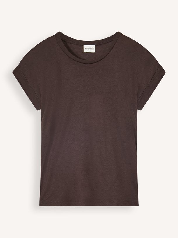 TURN UP T-SHIRT Modal/cashmeremix T-shirt