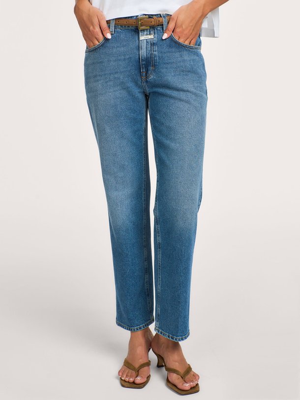 Milo, mid waist tapered fit jeans
