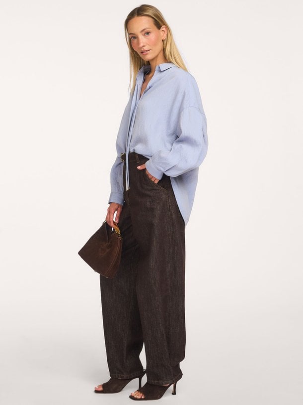 Liza, viscosemix gestreepte blouse