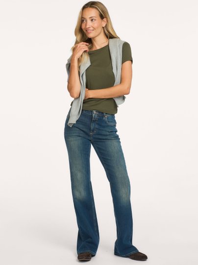 JOVANNA Jovanna, mid waist flared fit jeans