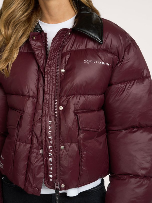 Climb Crop Pocket Jacket Geweven gewatteerde jas