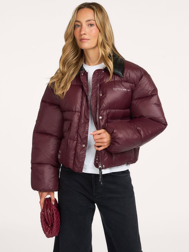 Climb Crop Pocket Jacket Geweven gewatteerde jas