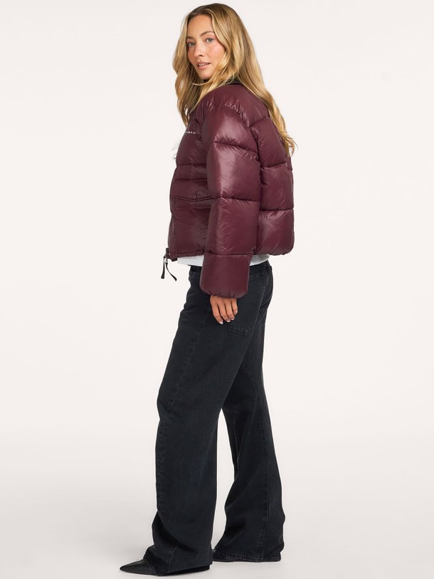 Climb Crop Pocket Jacket Geweven gewatteerde jas