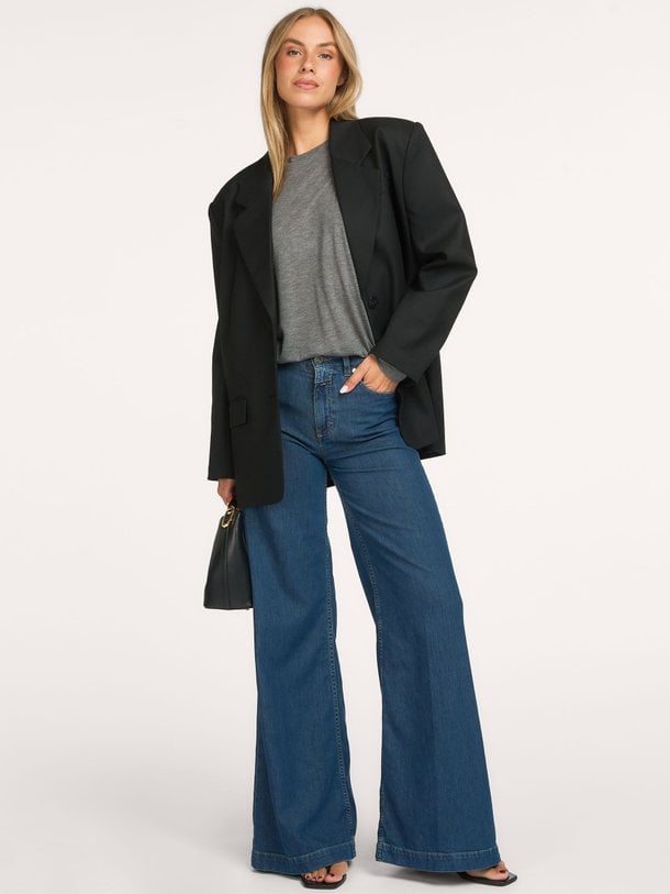 Glow up, high waist wide fit jeans