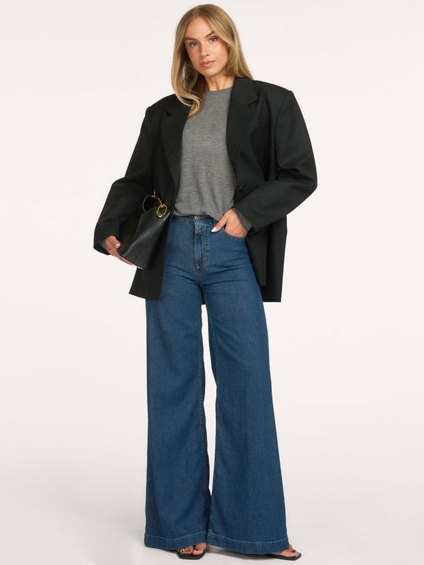 Glow up, high waist wide fit jeans
