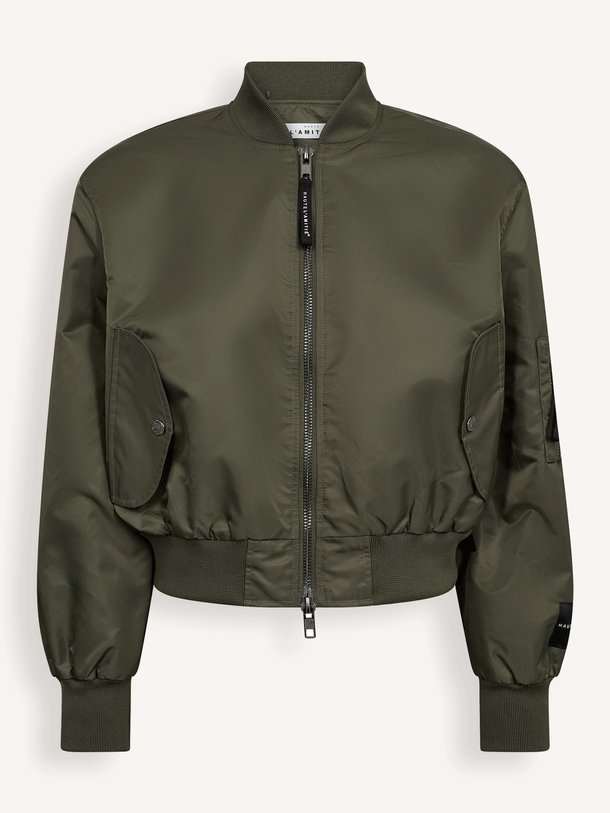 Sally Crop Bomber Sally, geweven cropped bomberjack