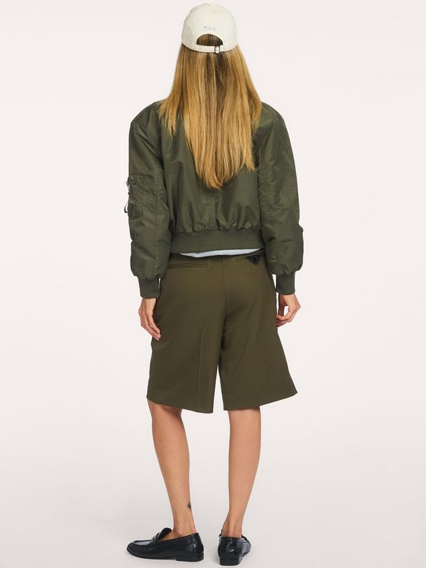 Sally Crop Bomber Sally, geweven cropped bomberjack