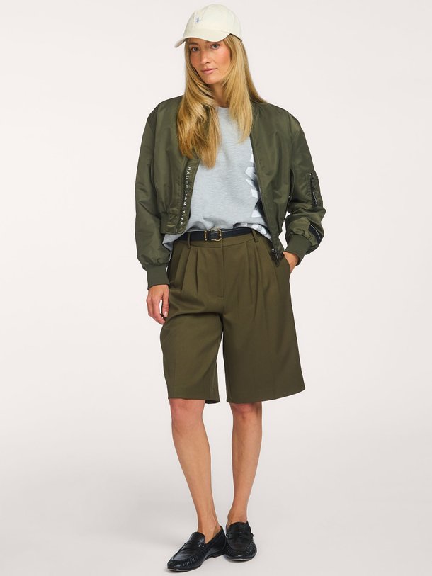 Sally Crop Bomber Sally, geweven cropped bomberjack