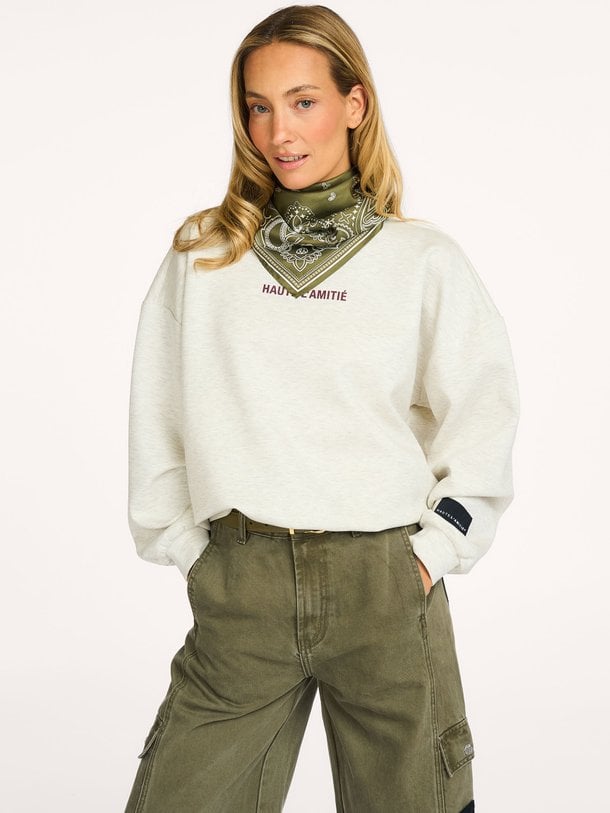 Back Print Studio Sweat Katoenmix sweater met print