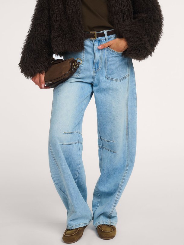 Barrel Front Pocket Tall Jeans High waist barrel fit jeans