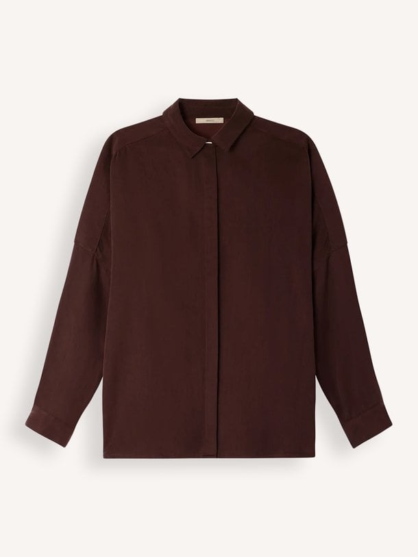 Lady D, cupro/katoenmix blouse