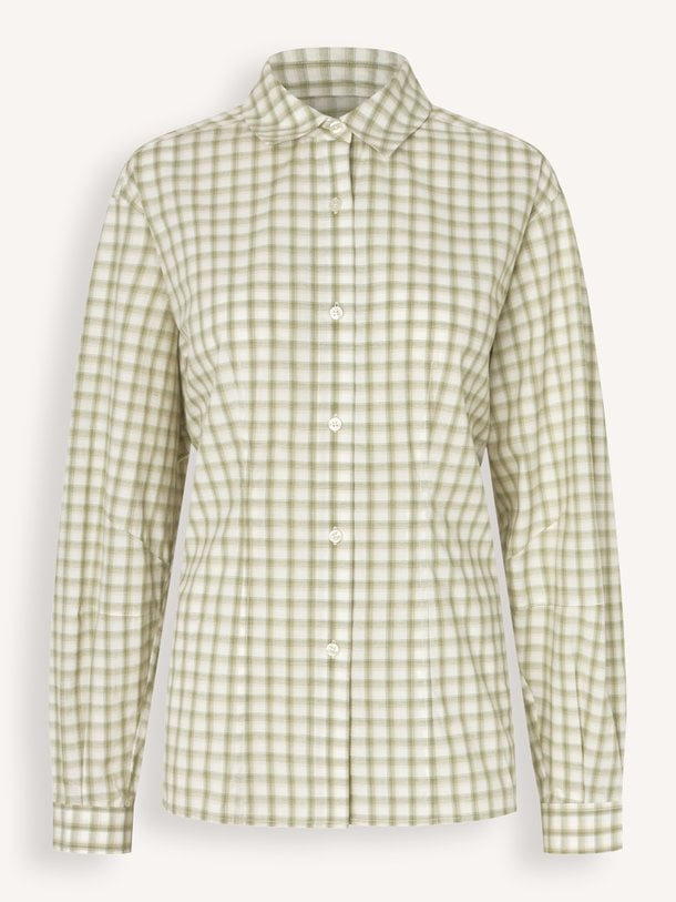 SAALESSO SHIRT 15902 Saalesso, organic cottonmix geruite blouse
