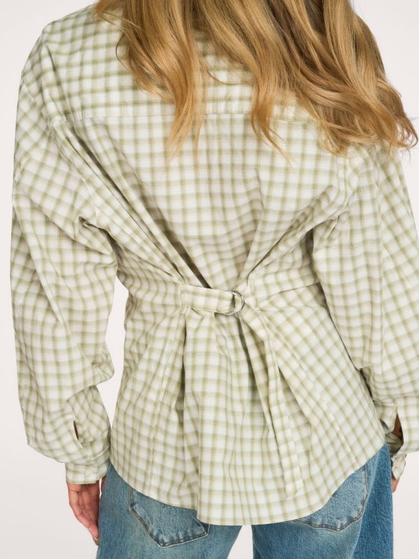 SAALESSO SHIRT 15902 Saalesso, organic cottonmix geruite blouse