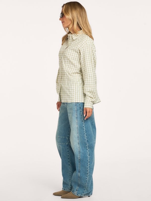 SAALESSO SHIRT 15902 Saalesso, organic cottonmix geruite blouse