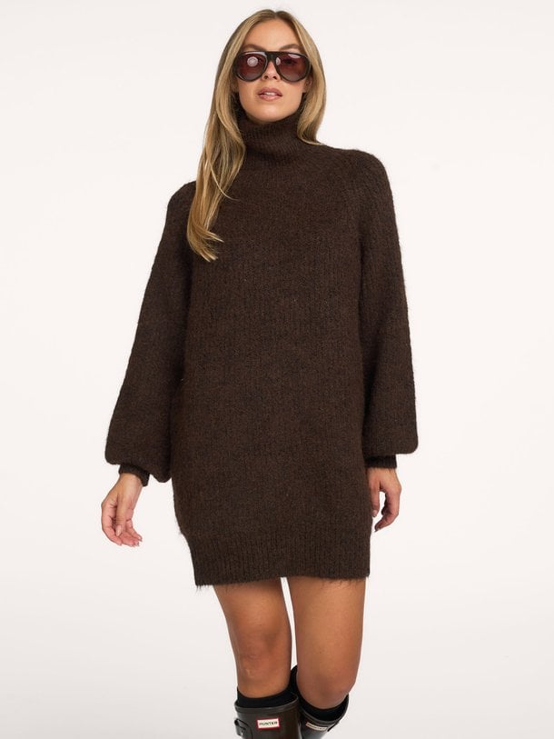 Darcia Rib Collar Knit Darcia, wolmix oversized trui