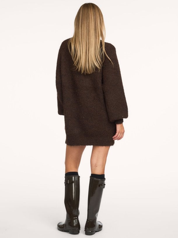 Darcia Rib Collar Knit Darcia, wolmix oversized trui