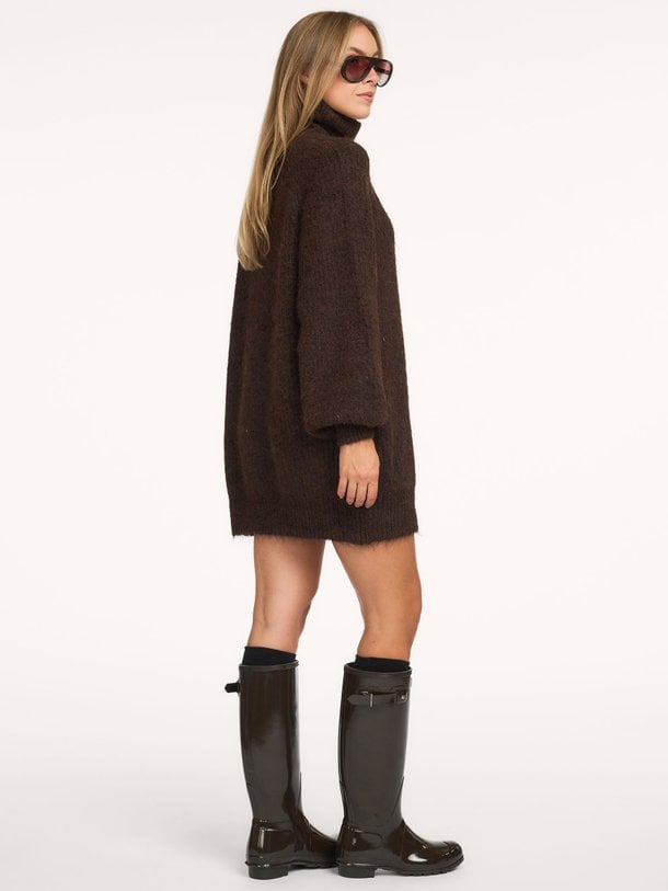 Darcia Rib Collar Knit Darcia, wolmix oversized trui