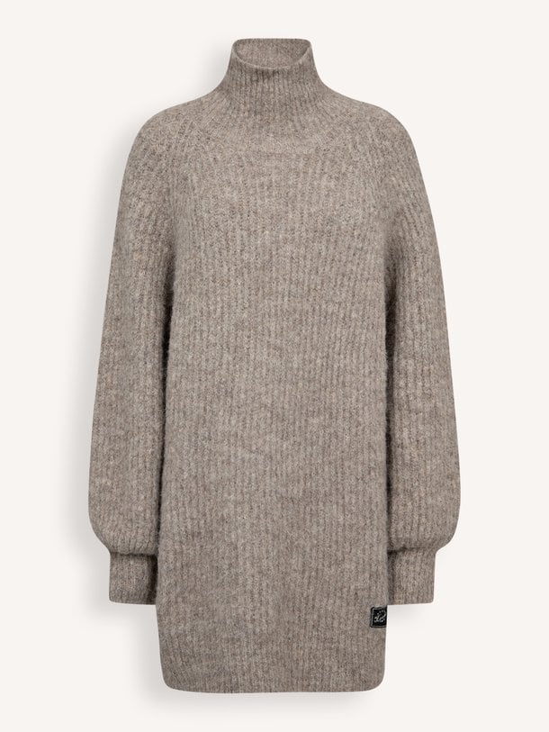 Darcia Rib Collar Knit Darcia, wolmix oversized trui