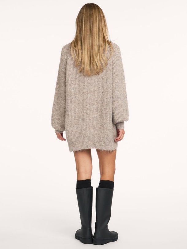 Darcia Rib Collar Knit Darcia, wolmix oversized trui