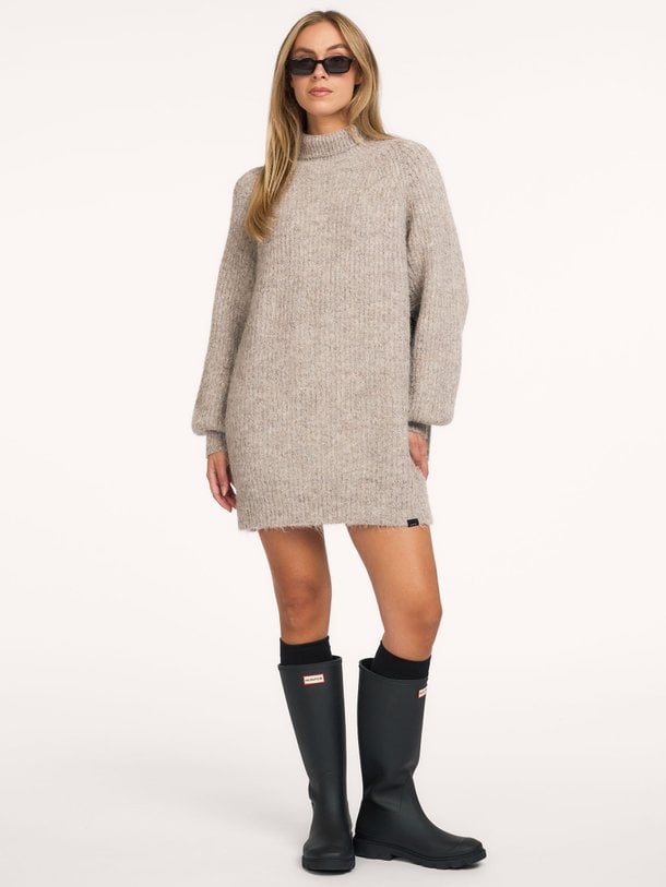 Darcia Rib Collar Knit Darcia, wolmix oversized trui