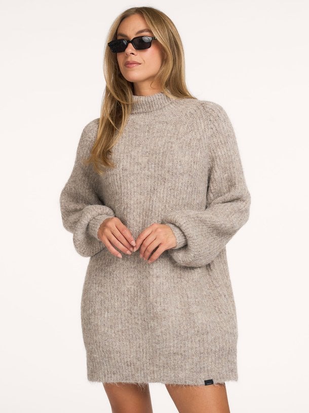Darcia Rib Collar Knit Darcia, wolmix oversized trui