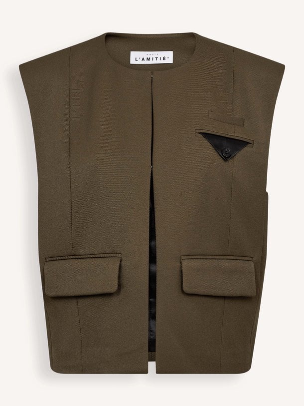 Premiere Box Waistcoat Geweven gilet