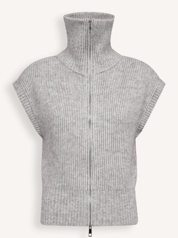 RowCC Zip Knit Vest Row, gebreid vest