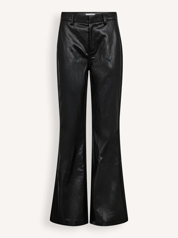 GittCC Flare Pant Gitt, leatherlook flared broek