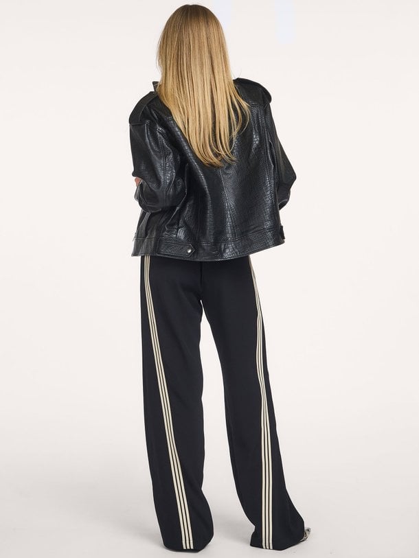 CrocoCC Leather Bomber Croco, lederen bomberjack