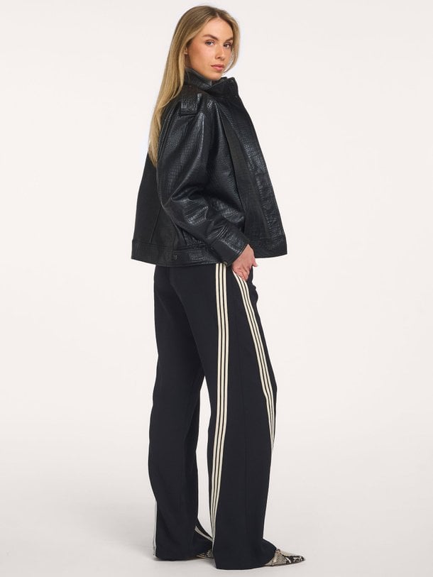 CrocoCC Leather Bomber Croco, lederen bomberjack