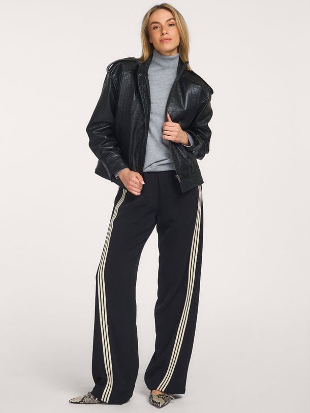 CrocoCC Leather Bomber Croco, lederen bomberjack