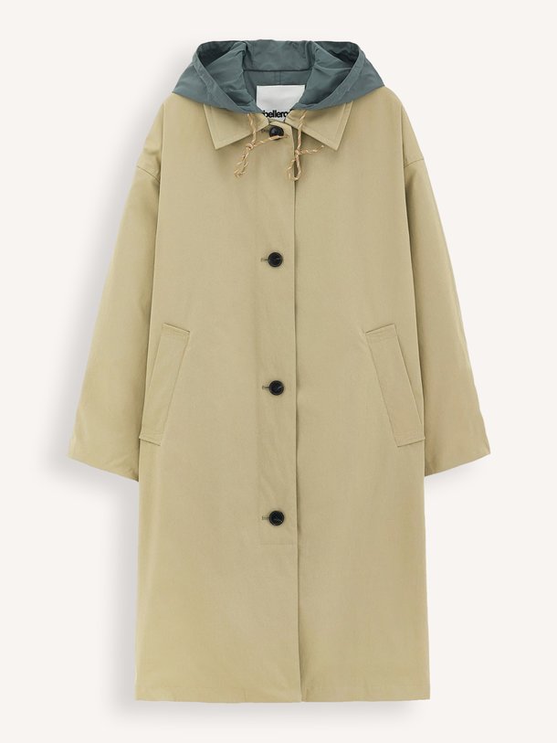 Hearty, geweven reversible trenchcoat