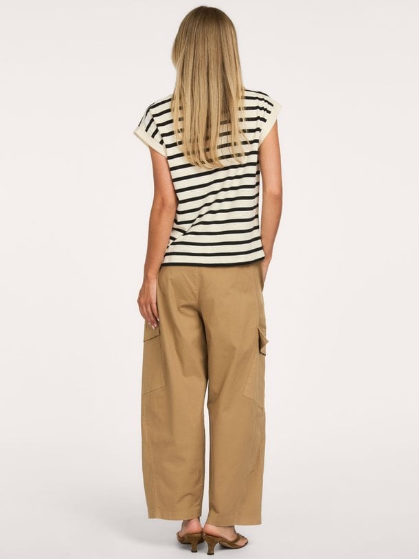 Tobi, organic cotton gestreepte top