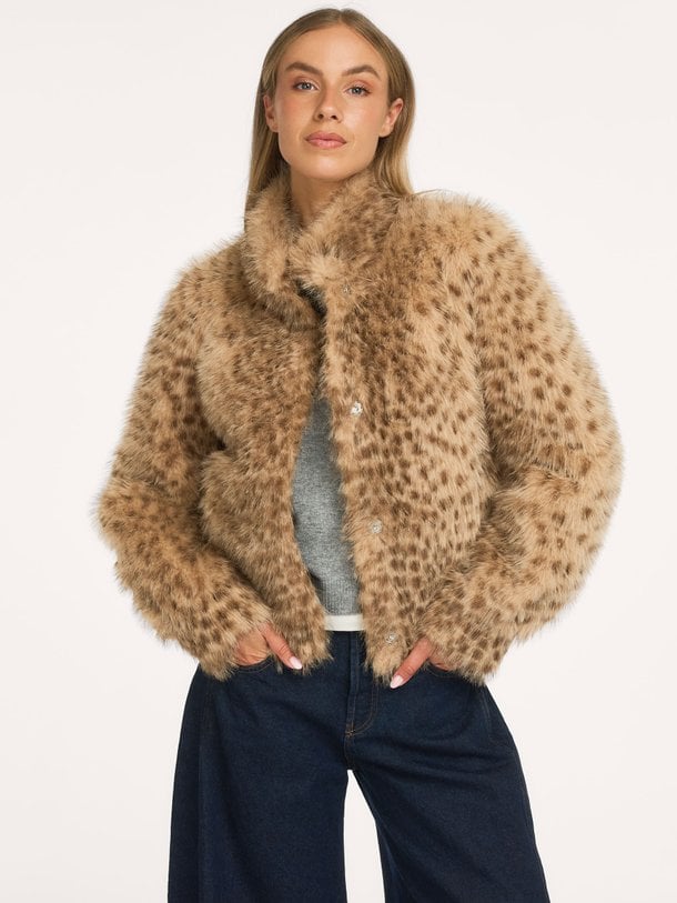 Enjoy, faux fur jack